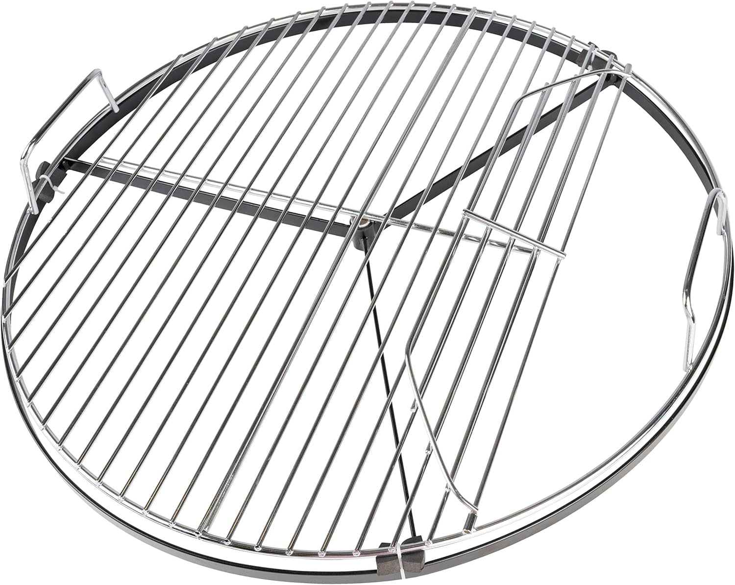 BBQ Dragon 22 Inch Rotating Grill Grate – Hinged Cooking Surface for Easy Charcoal Access – Heavy Duty 360° round Rotating Grate Replacement – Fits Weber Kettle & Other Charcoal Grills