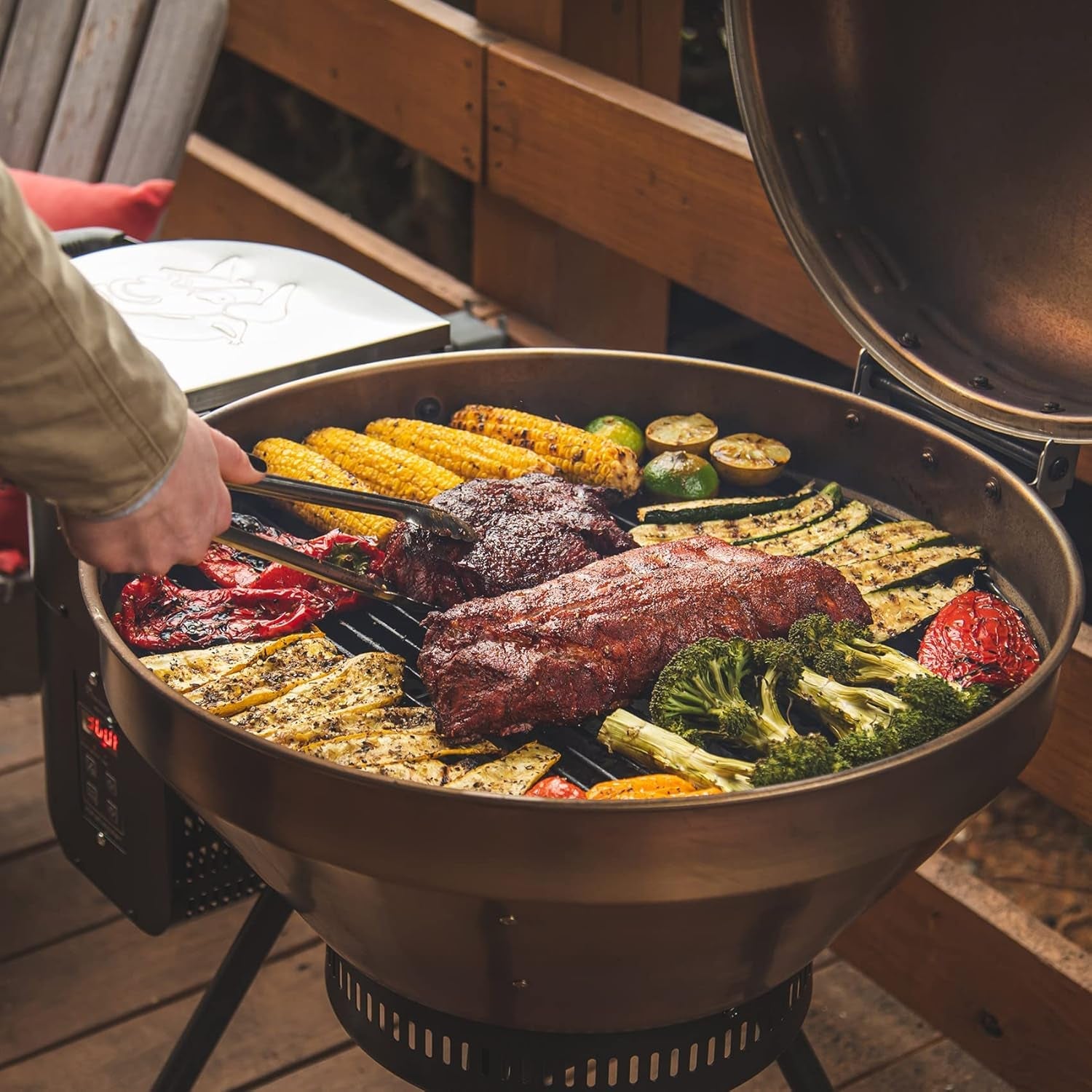 Recteq Pellet Grill RT-B380 Bullseye. BBQ. Outdoor. and Electric Pellet Smoker Grill. Electric Smokers. Uses 100% Wood Pellets for Ribs. Brisket. Chicken. Sear. Smoke - Image 3