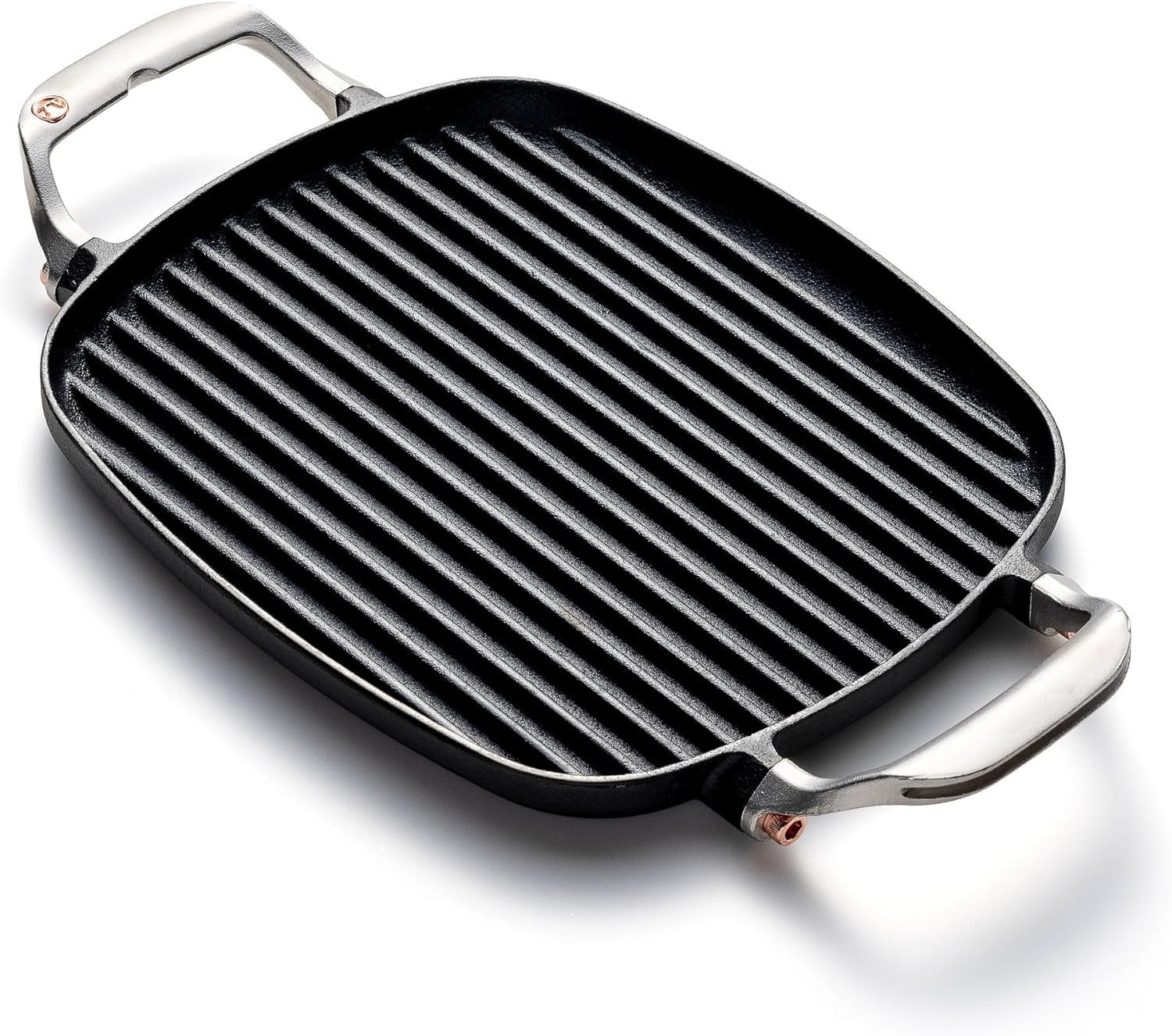 Cast Iron Grill Pan with Ridges 8.5 X 14.25 X 1.5