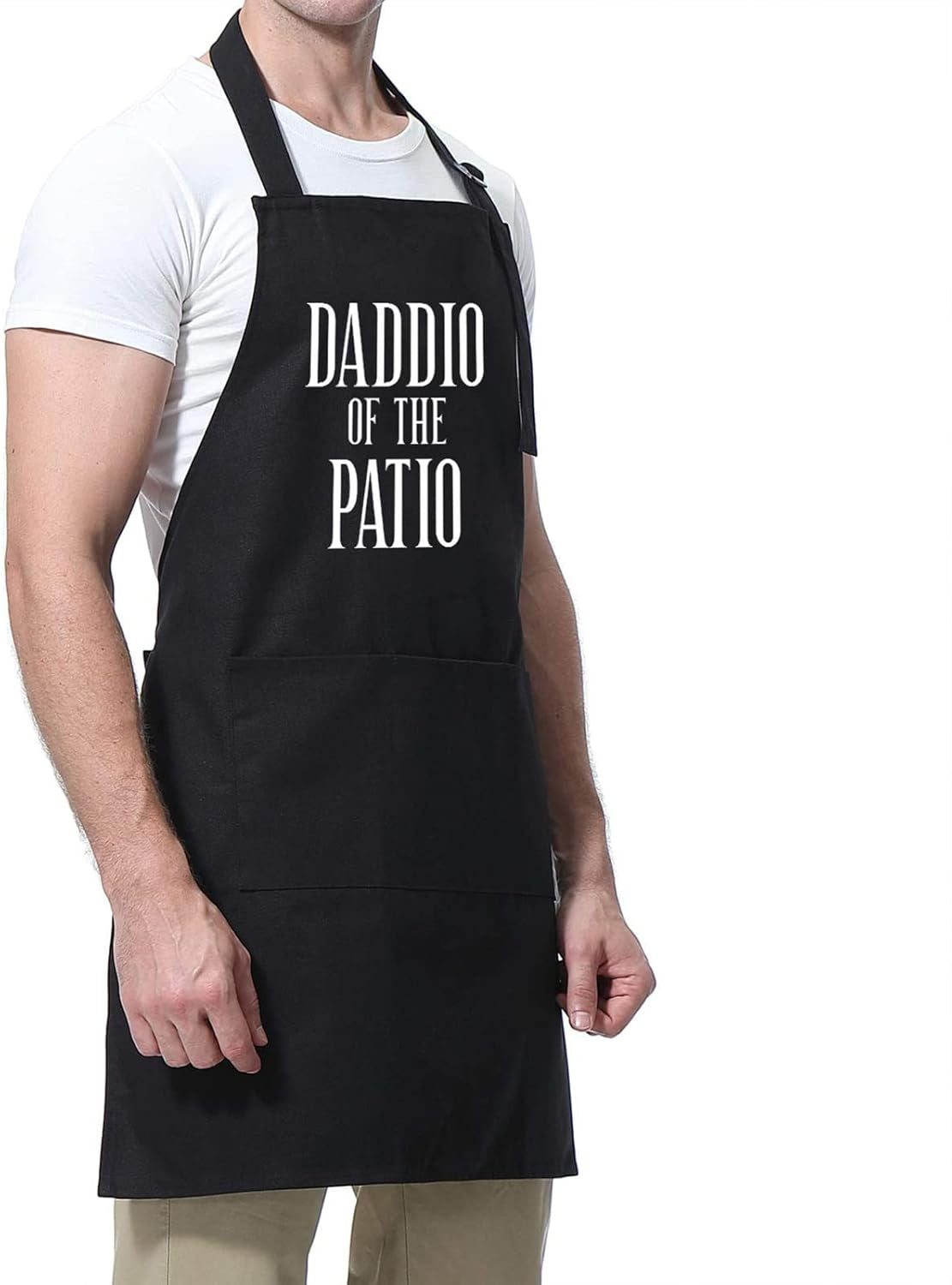Miracu Grill Apron for Daddy - Daddio of the Patio - Dad Gifts from Daughter. Son - Funny Fathers Day. Birthday Gifts for Dad. Best Step Daddy. Father in Law - Papa Aprons for Grilling BBQ Cooking - Image 7
