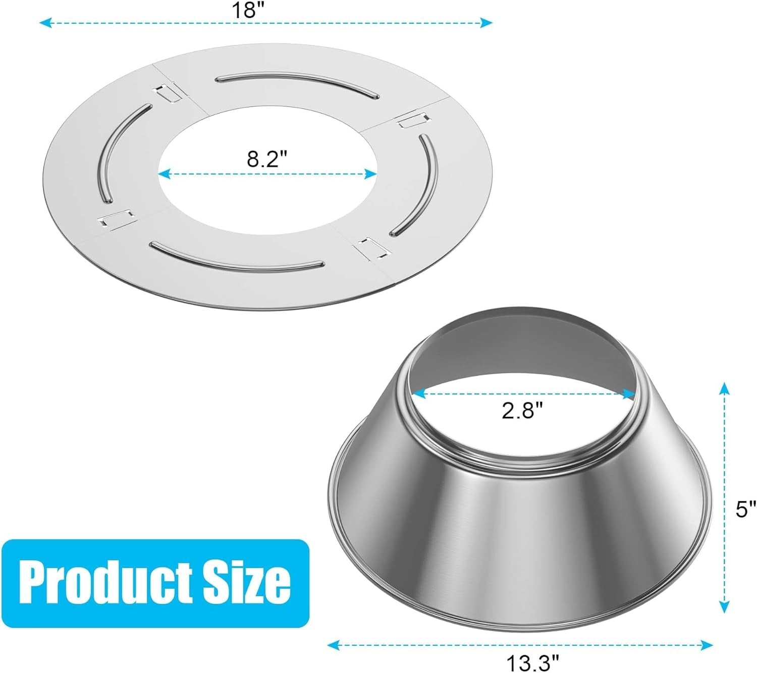 Charcoal Heat Controller for Most Weber 22'' Kettle Charcoal Grill.Bbq Whirlpool for Nexgrill Charbroil 22 in Kettle XL Kamado/Big Green Egg.Stainless Steel BBQ Charcoal Grill Accessories - Image 2