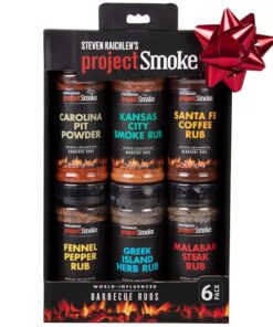 Steven Raichlen'S Project Smoke BBQ Spice Rub Seasoning Combo Gift Box - 6 Pack World Wide Barbeque