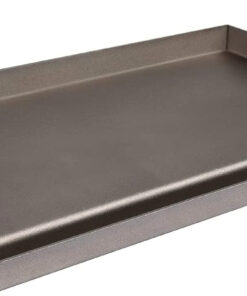 Universal Fry Griddle for Gas Grill. 25X 16 Metal Cooking Griddle Pan Large Flat Top Plate for Gas Stove. Charcoal Electric Grills Fits Camping Stove Outdoor Tailgating Parties Grilling