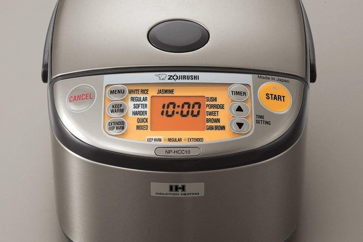 Zojirushi NP-HCC10XH Induction Heating System Rice Cooker and Warmer. 1 L. Stainless Dark Gray - Image 3