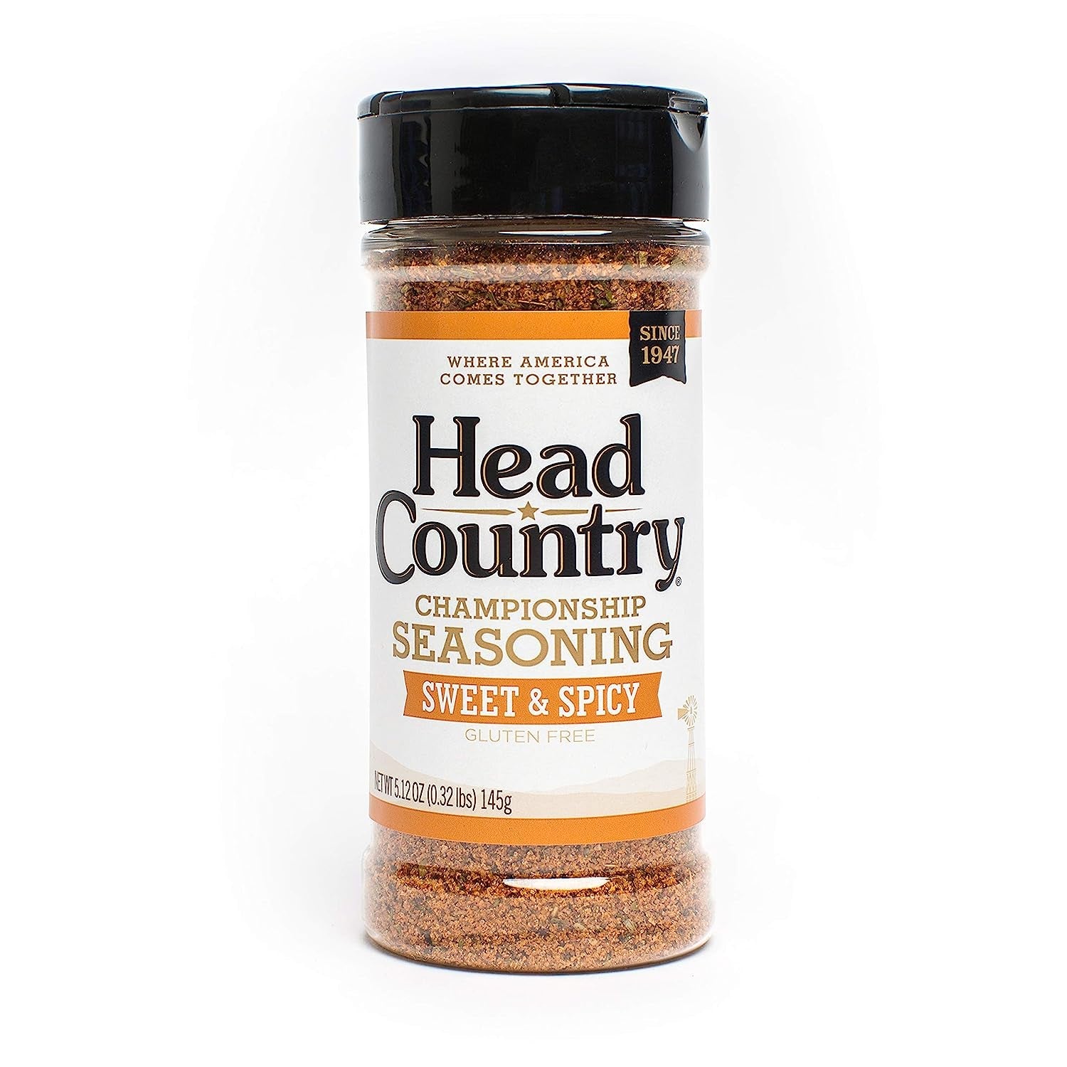 Head Country Bar-B-Q Championship Seasoning. Sweet & Spicy | Gluten Free. MSG Free Barbecue Seasoning with No Allergens | Sweet. Smoky Dry Rub Great on BBQ Chicken. Pork & Ribs | 5.12 Ounce. Pack of 1