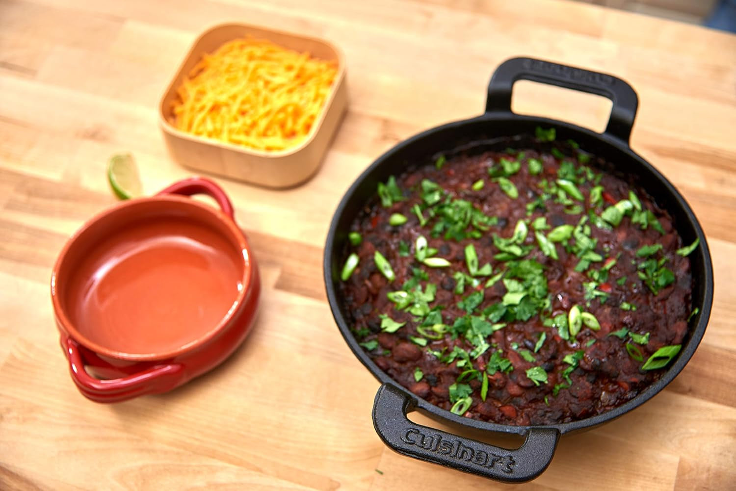 Cuisinart CCW-800. Pre-Seasoned Cast Iron Grilling Wok. 10 - Image 6