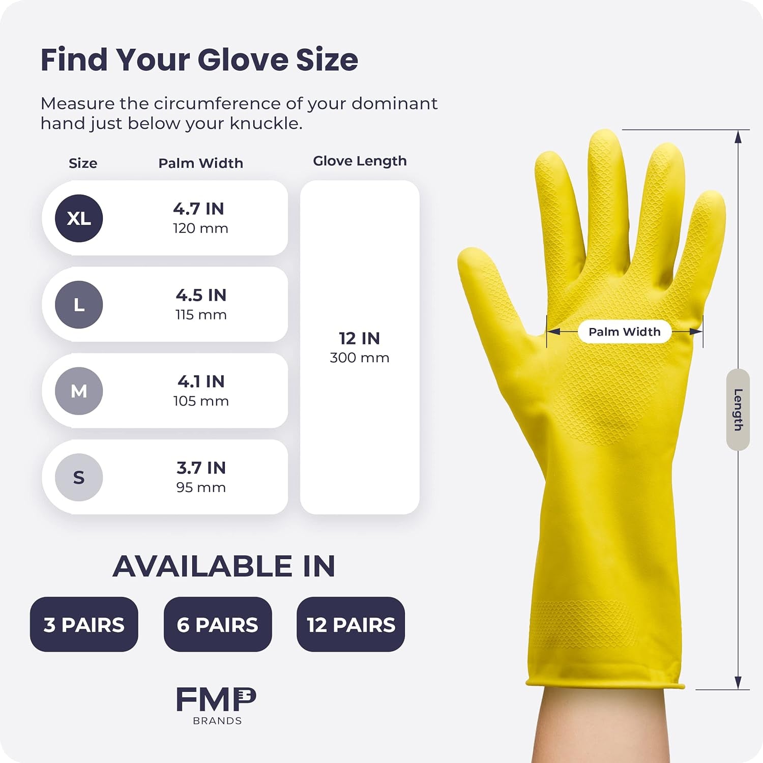 Cleaning Gloves Rubber Gloves for Washing Dishes Non-Slip Dishwashing Gloves Waterproof Reusable Latex Dish Gloves - Image 7