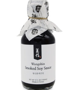 Wangshin Premium Smoked Soy Sauce (5 Fl Oz/Aged 3 Years) - Anchovies and Soy Beans Fermented in Korean Traditional Clay Pots.