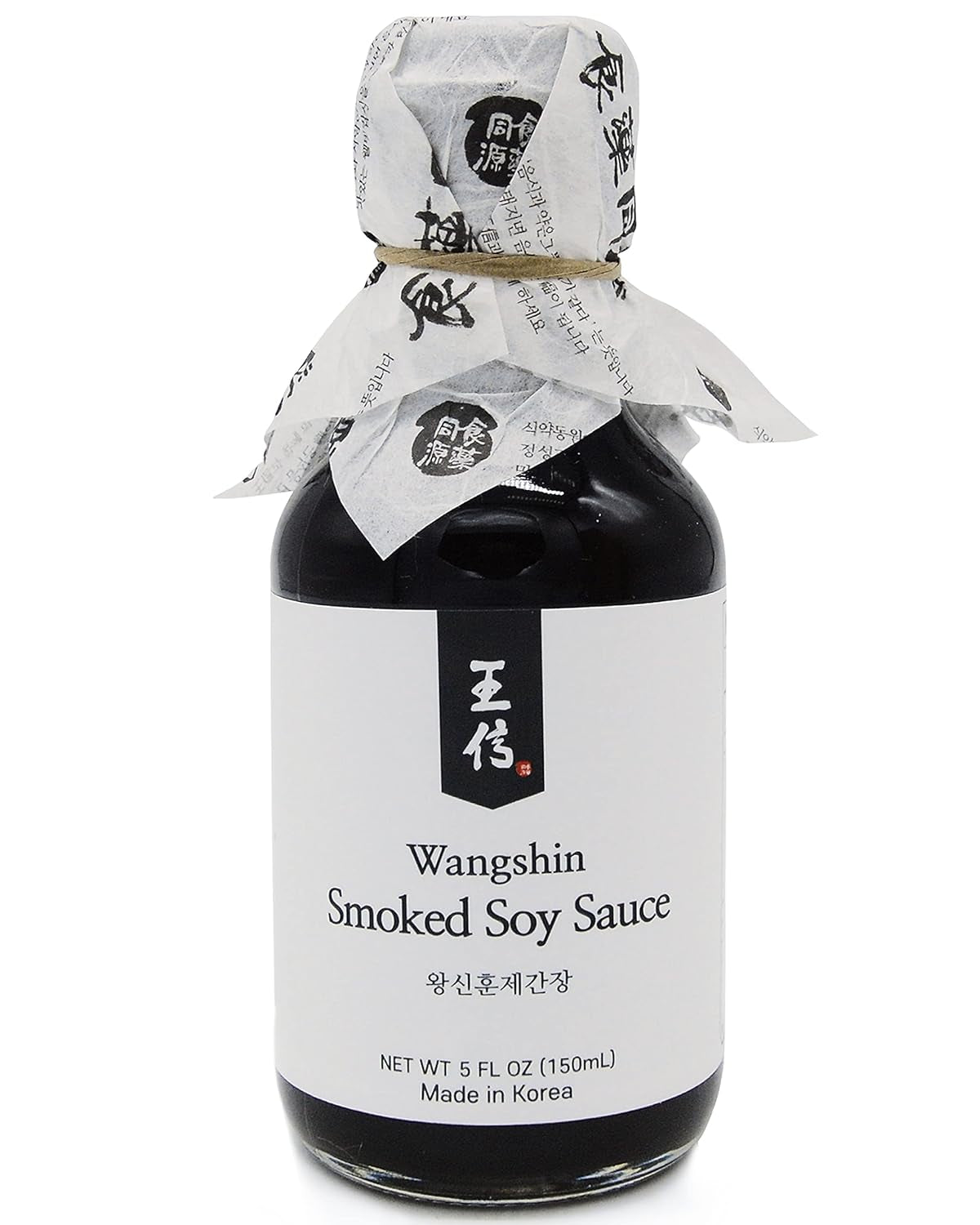 Wangshin Premium Smoked Soy Sauce (5 Fl Oz/Aged 3 Years) - Anchovies and Soy Beans Fermented in Korean Traditional Clay Pots.