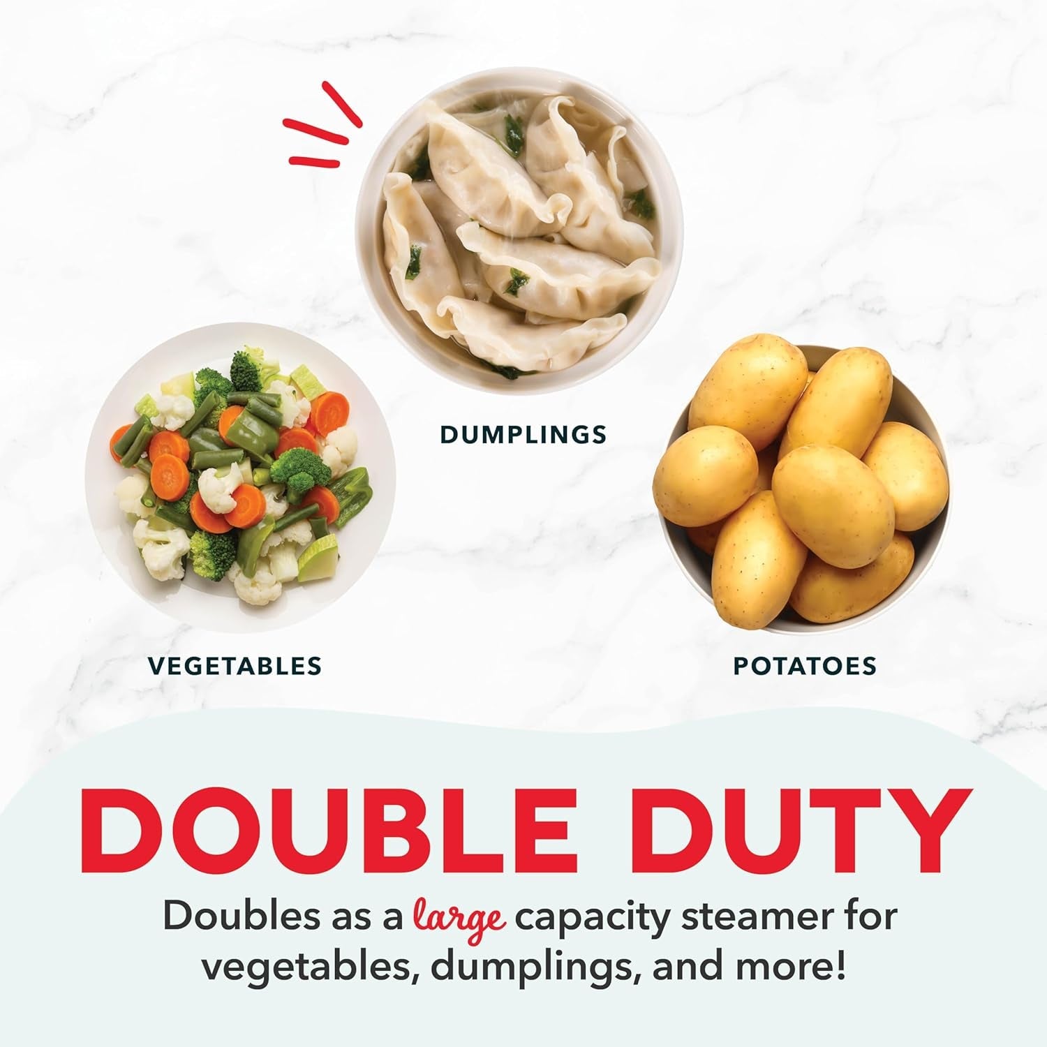 DASH Deluxe Rapid Egg Cooker – 12‑Egg Capacity. Auto Shut‑Off. Hard Boiled. Poached & More (Aqua) - Image 5