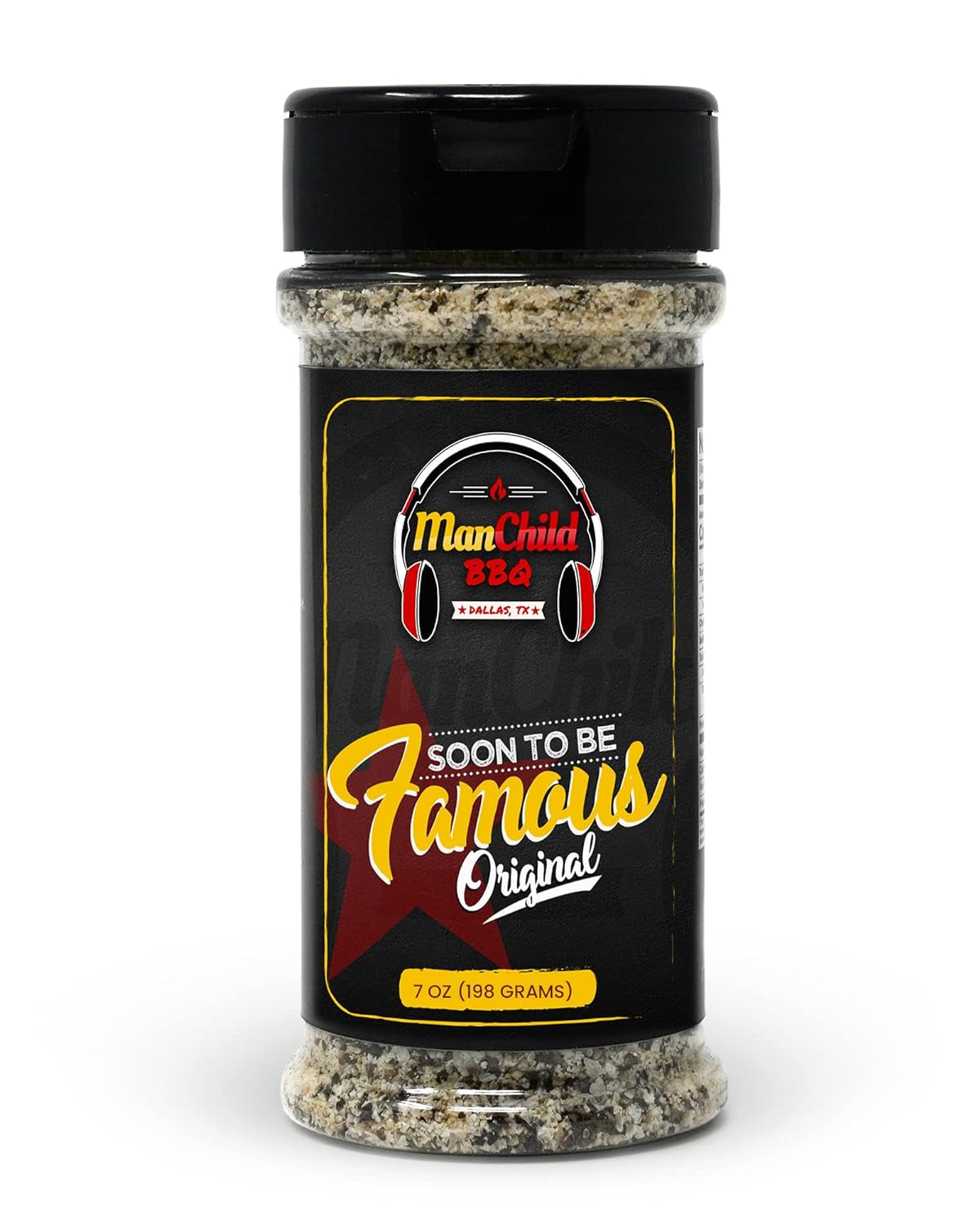 BBQ Rub by Manchild | Classic BBQ Rubs and Spices | Soon to Be Famous BBQ Seasoning Mix for Cooking. Grilling. Smoking Any Meat.Beef. Brisket. Steak. Pork. Chicken. Turkey | Gluten Free. No MSG. 7Oz