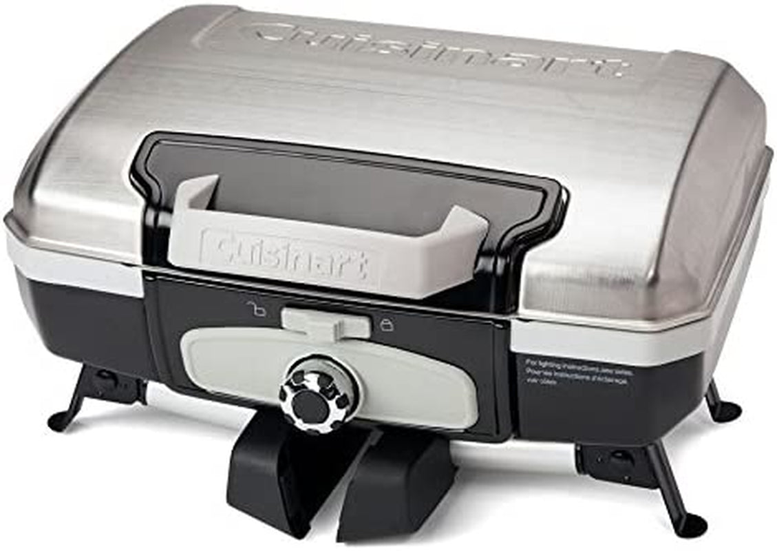 CGG-180TS Petit Gourmet Portable Tabletop Gas Grill. Stainless Steel - Image 5