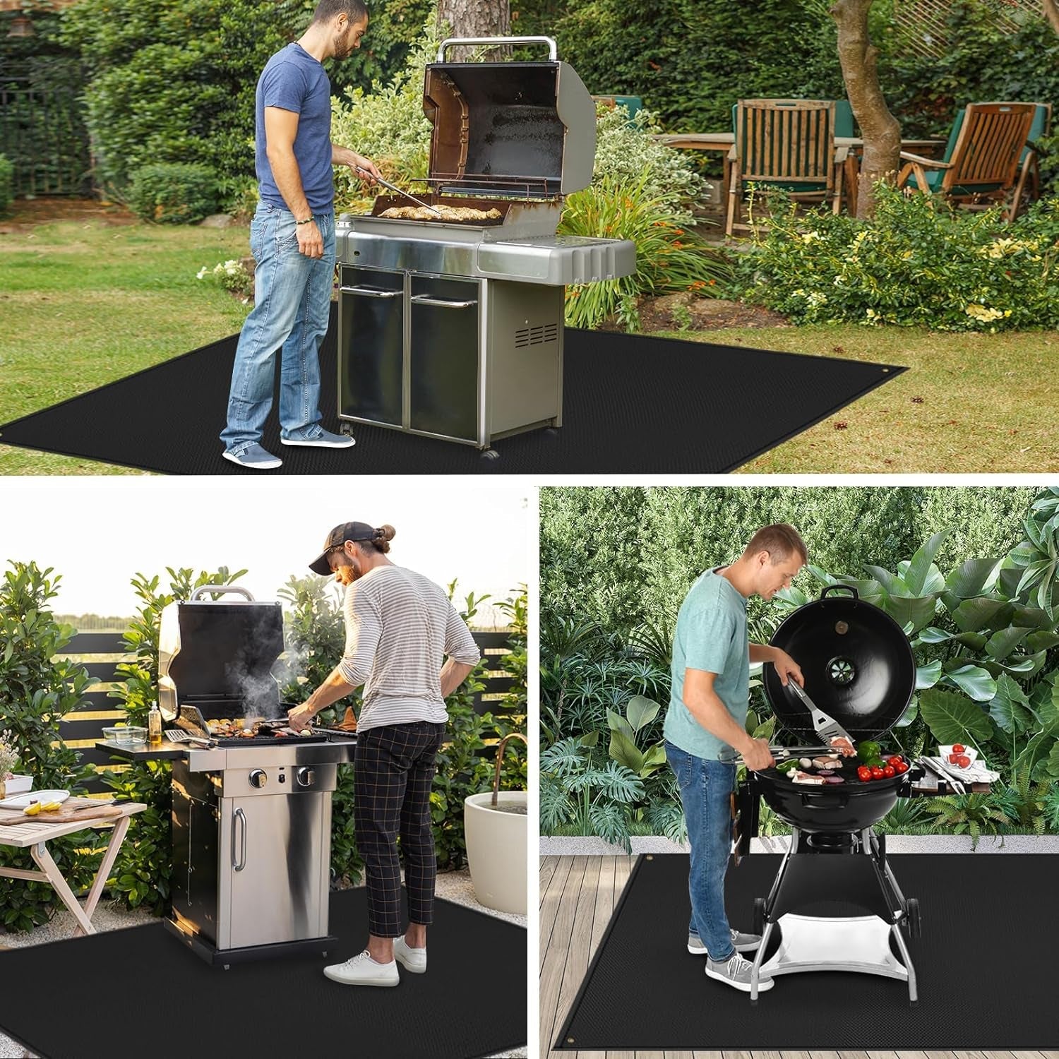 90 X 48 in Extra Large Grill Mat for Outdoor Grill - Grilling Mats for Outdoor Grill to Protect the Deck. Patio. Pavers - Easy to Clean BBQ Mats - Image 6