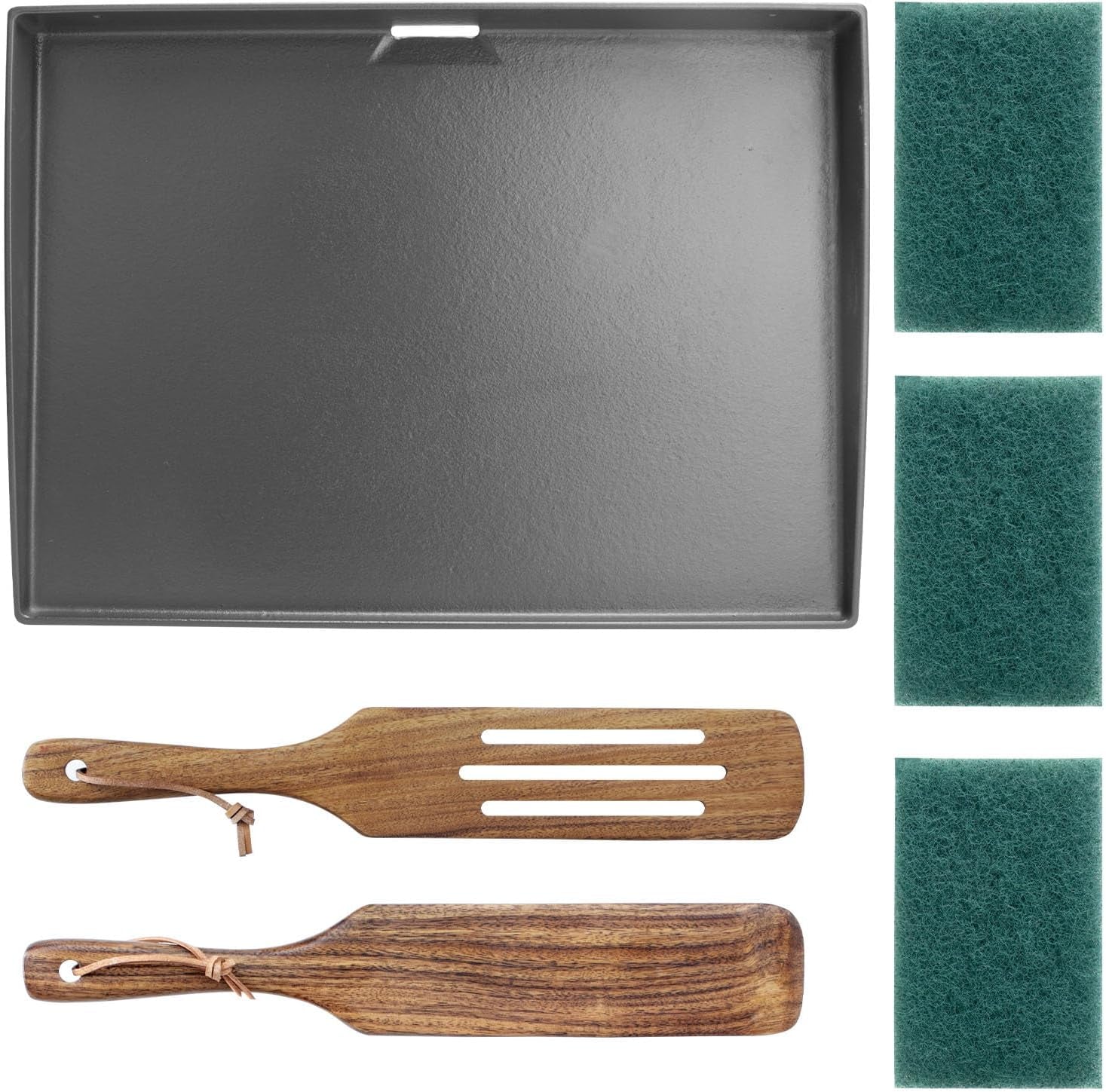 Flat Top Grill Griddle with Accessories Kit for Blackstone 22 Inch Table Top Griddle. Heavy Duty Cast Iron. Compatible with Camping and Outdoor Cooking - Image 2