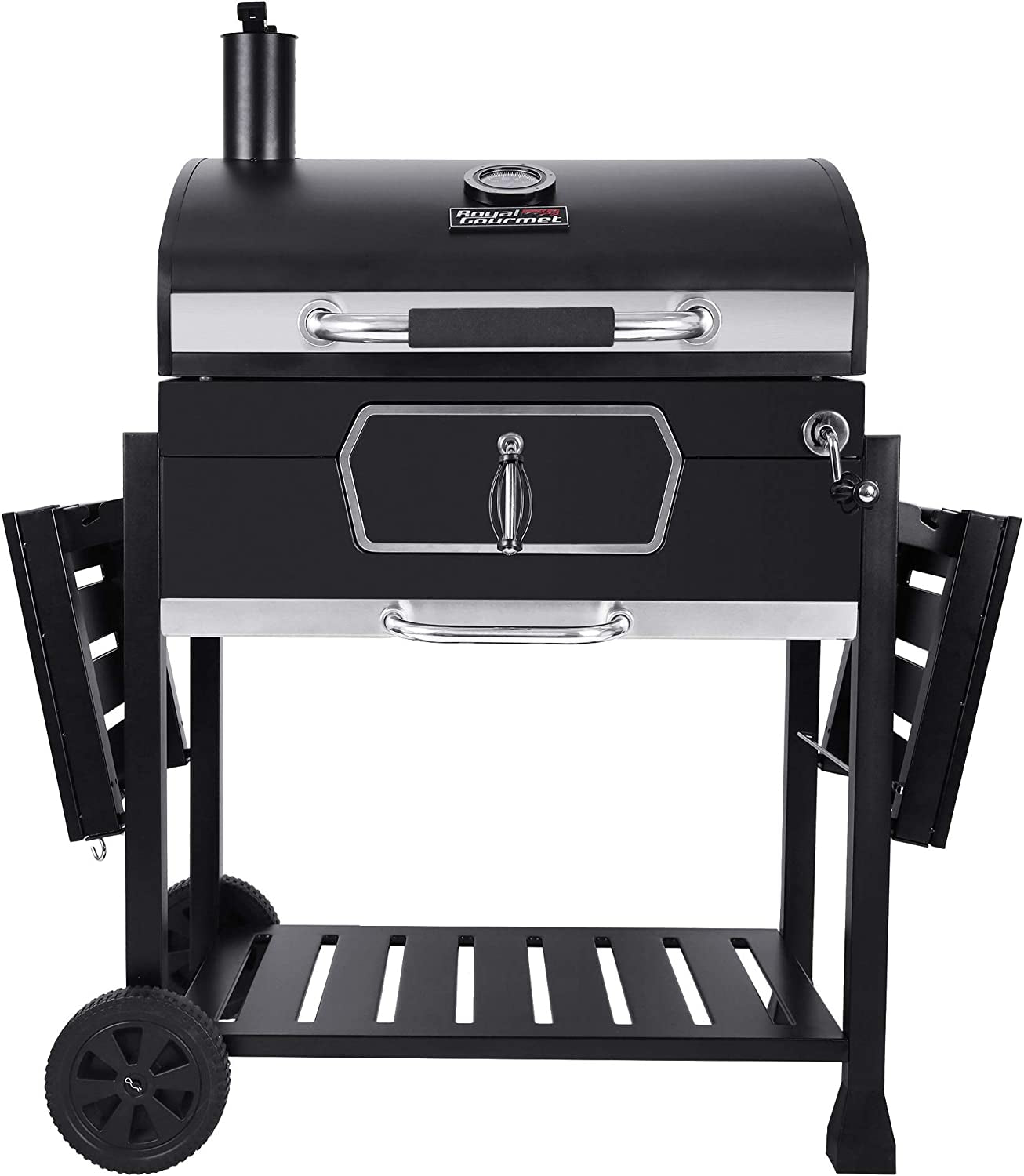 CD2030AN 30-Inch Charcoal Grill. Deluxe BBQ Smoker Picnic Camping Patio Backyard Cooking. Black. Large - Image 2