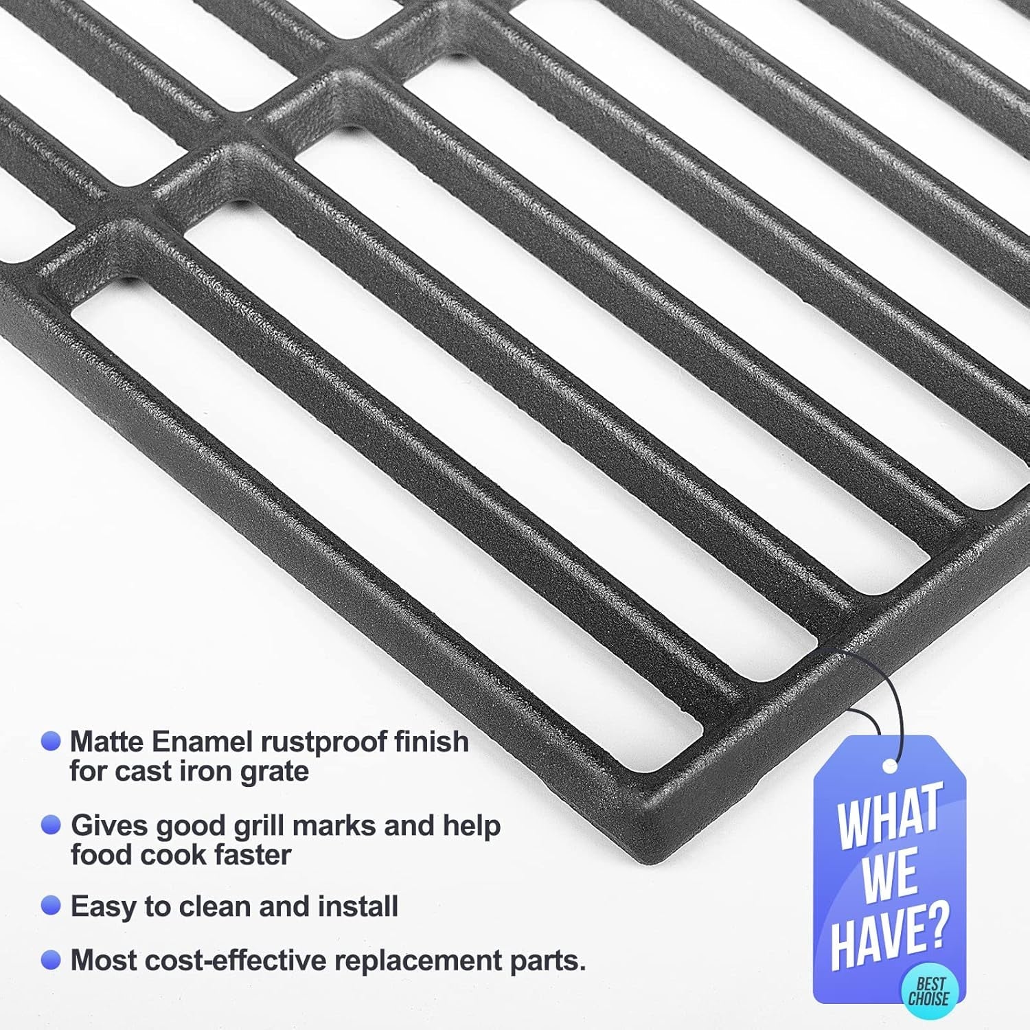Grill Grates for Charbroil Advantage 4 Burner 463343015 463344015 463344116. Advantage 2 Coal Parts 463340516 Gas Grill. G467-0002-W1 Cast Iron Cooking Grids for Tru Infrared 463336016. 16 15/16 - Image 5