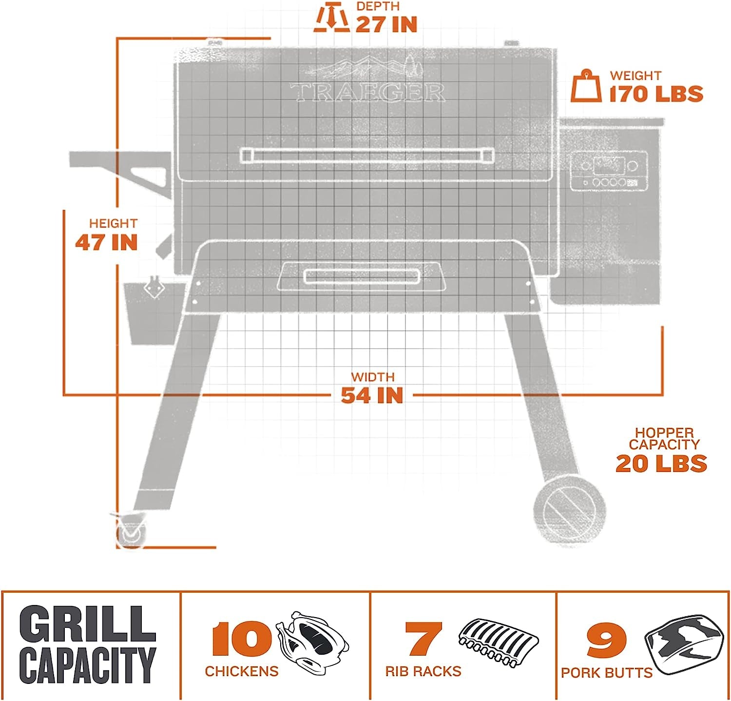 Traeger Grills Ironwood 885 Wood Pellet Grill and Smoker with WIFI Smart Home Technology. Black - Image 5