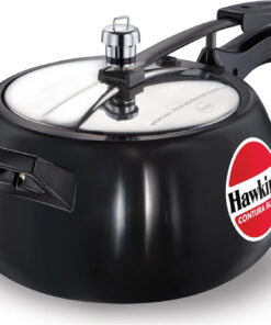 Hawkins Contura Black Pressure Cooker. 5 Litre. Black (CB50)