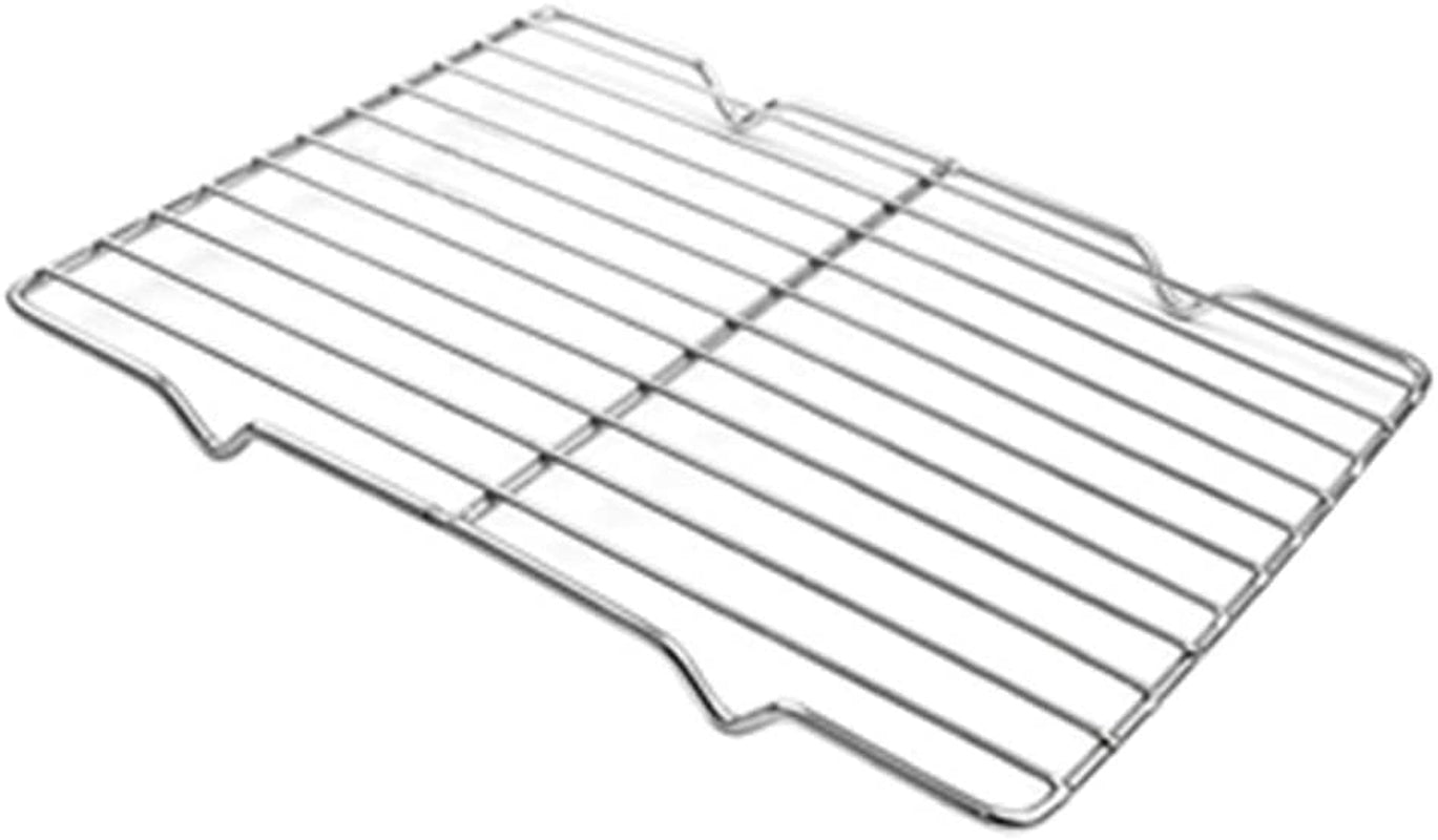 Turbokey Grilling Rack Heavy Duty Wire Grate Oven Roasting Rack 5.3 X 8.7 Inch Rectangle Baking Cooling Steaming with 4 Legs Stainless Steel Rack (5.3X8.7.22X13.5Cm)