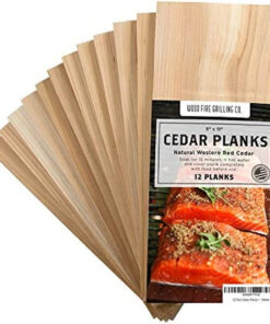 12 Pack Cedar Planks for Grilling Salmon and More - Sourced and Made in the USA