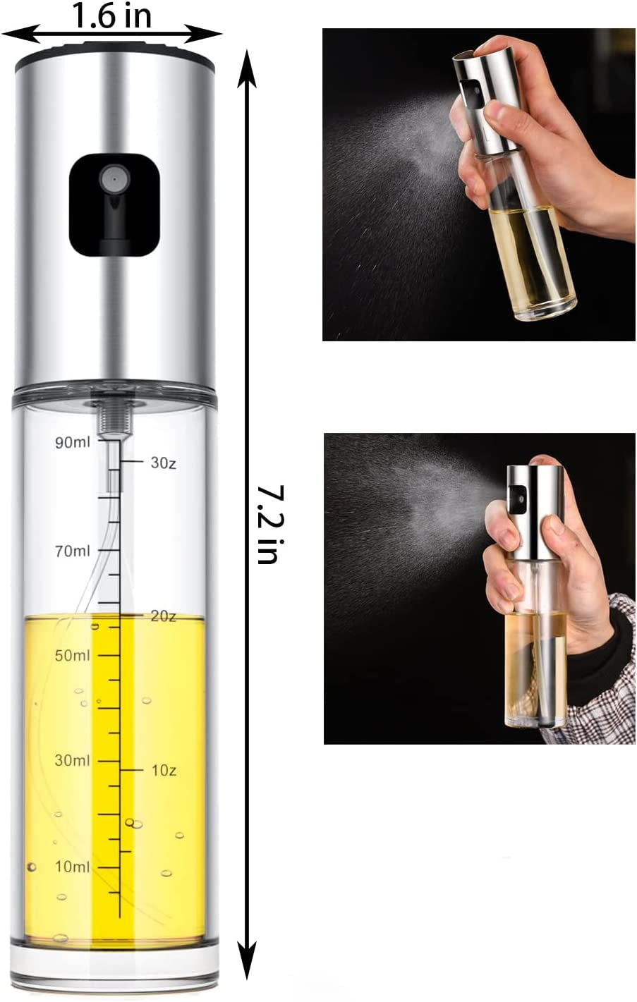 Oil Sprayer for Cooking.100Ml Olive Oil Spritzer.Oil Sprayer for Air Fryer. Salad.Bbq.Roasting - Image 4