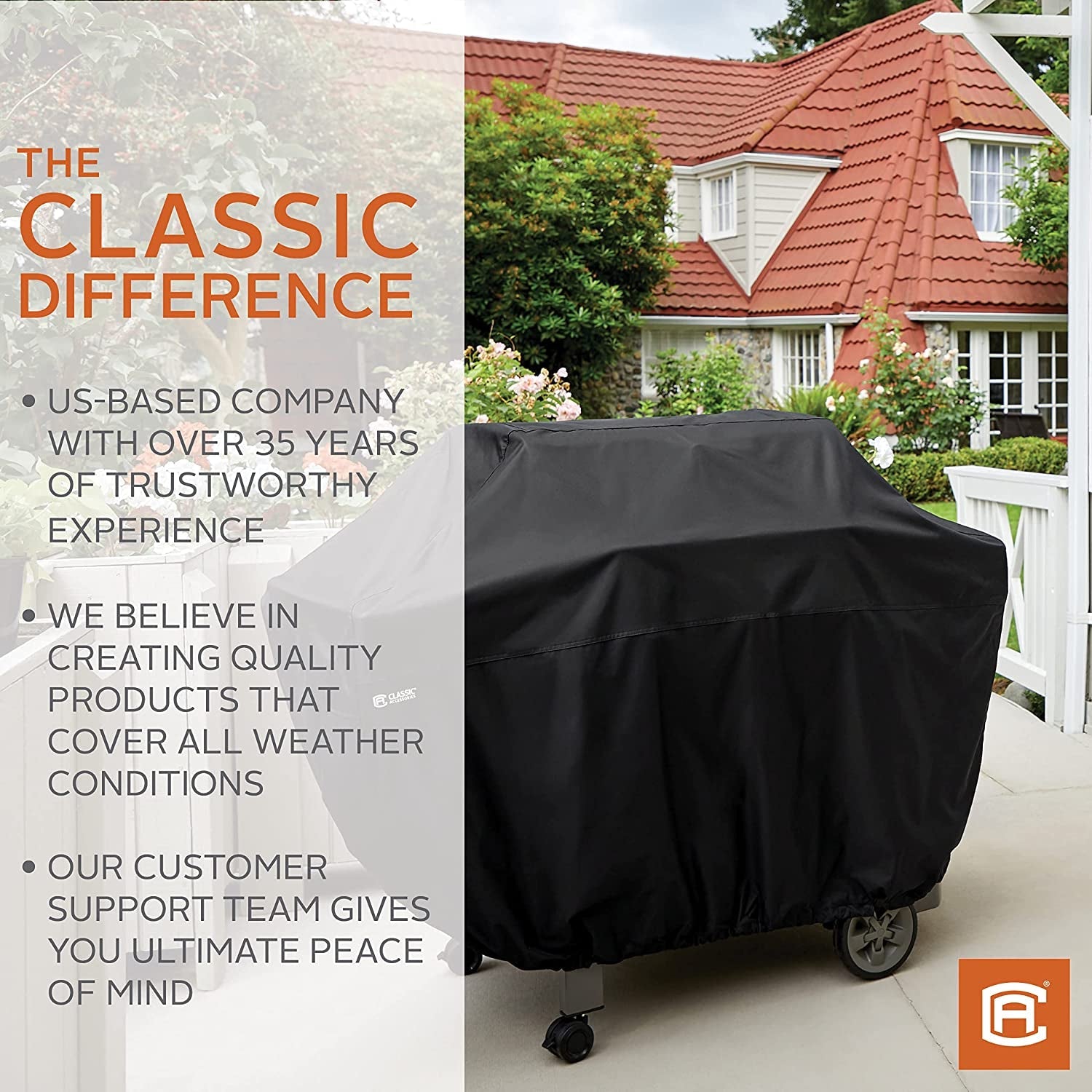 Classic Accessories Water-Resistant 52 Inch BBQ Grill Cover - Image 9