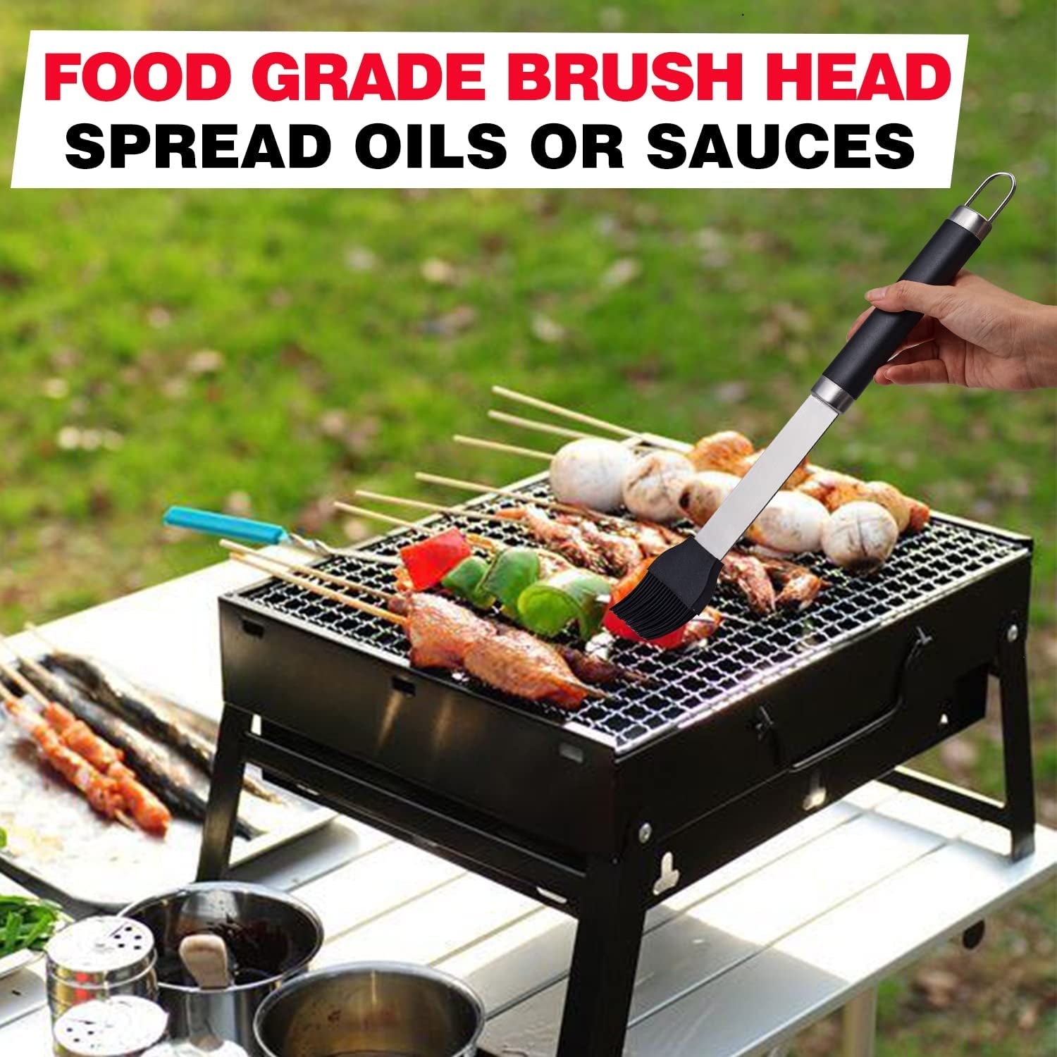 20Pcs Grill Tools Set.Stainless Steel BBQ Tools Set with Thermometer and Portable Case.Premium Grill Utensil Set-Ideal Grilling Gifts for Men&Women on Father'S Day. Christmas.Birthday - Image 4