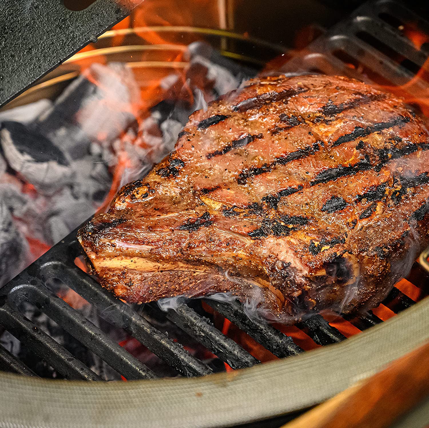 Kamado Joe: Classic Joe- Half Moon Cast Iron Cooking Grate - Image 4