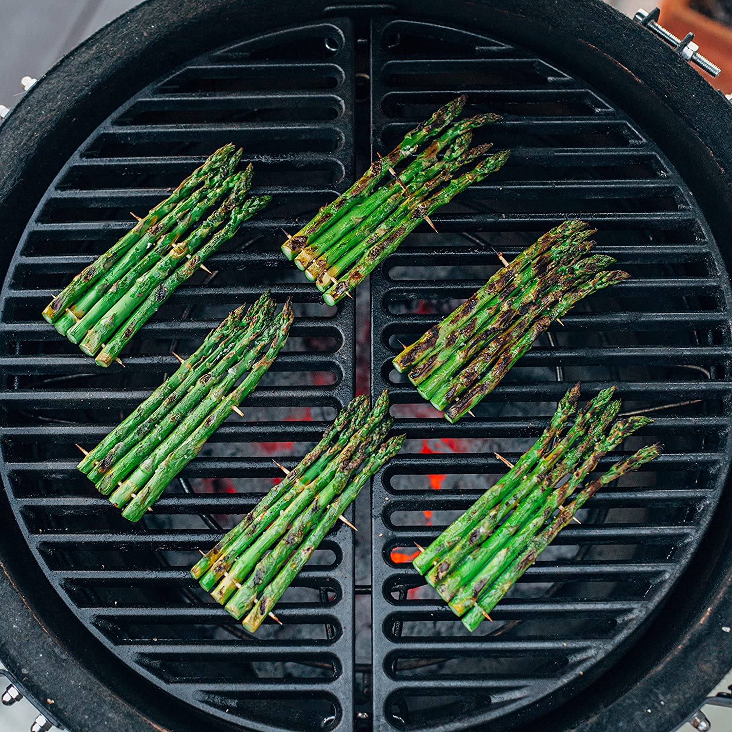 Kamado Joe: Classic Joe- Half Moon Cast Iron Cooking Grate - Image 3