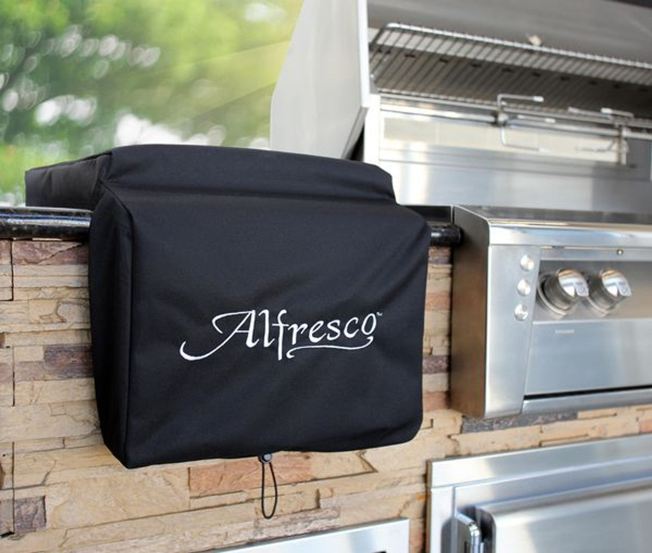 Alfresco: Vinyl Cover for AXESB-2 Built-In Dual Side Burner