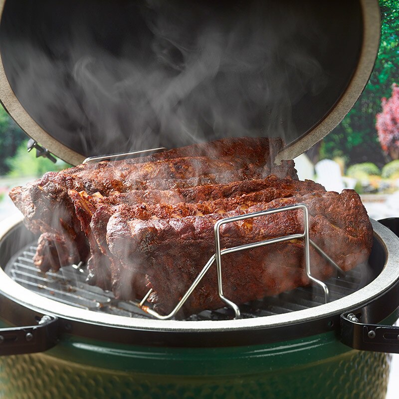 Big Green Egg: Rib/Roast Rack - Stainless (2XL. XL. L) - Image 3