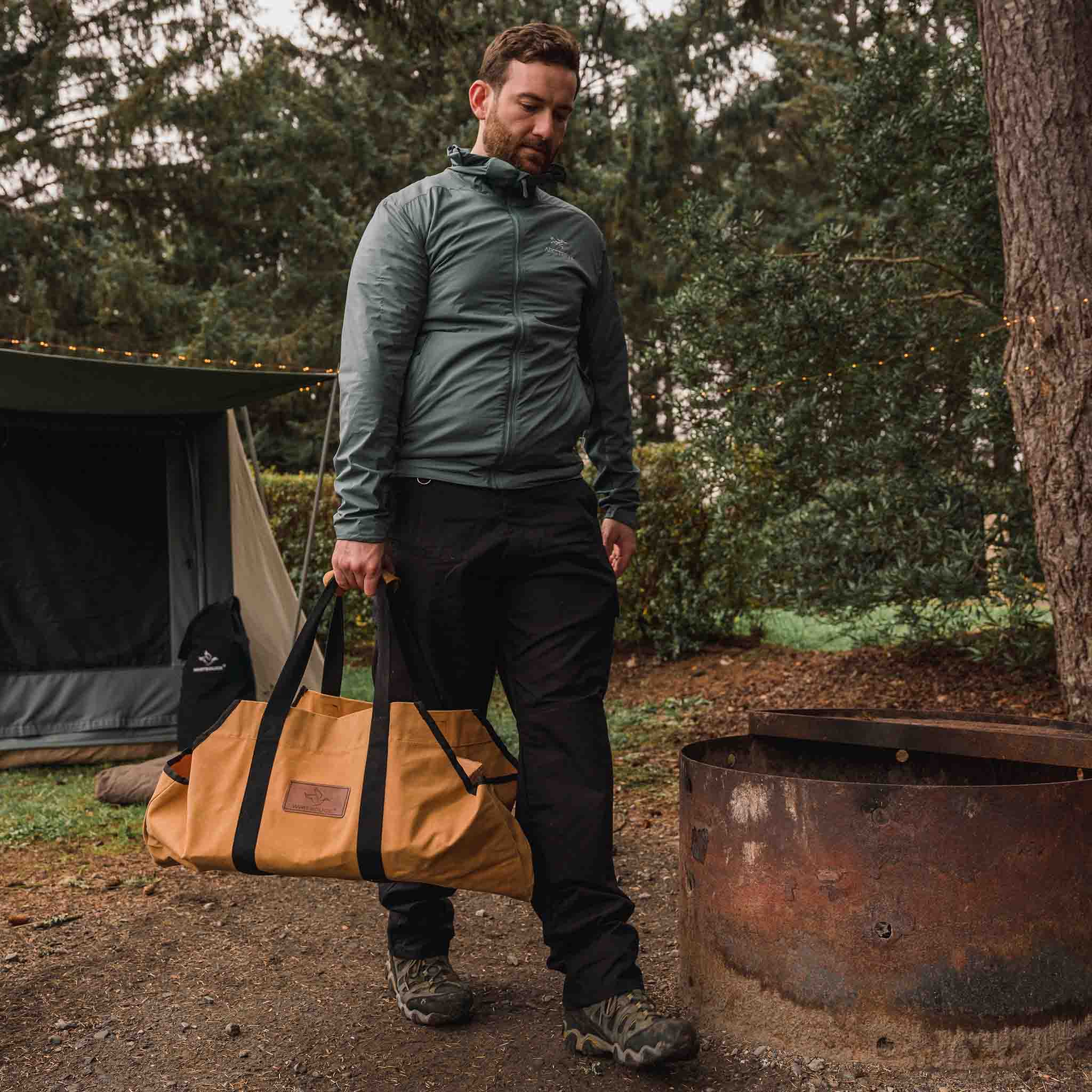 Boat Shape Canvas Firewood Log Carriers - Image 15