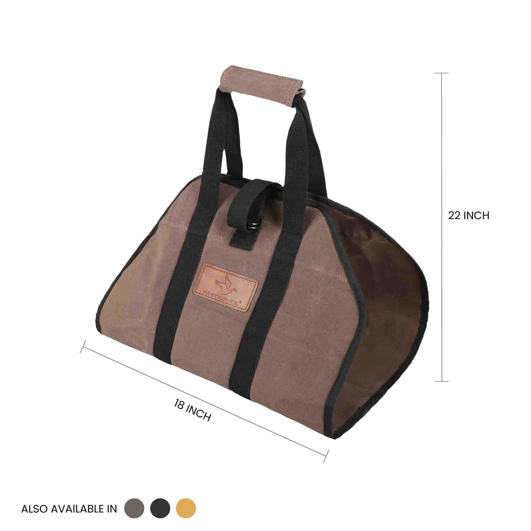 Diamond Shape Canvas Firewood Log Carriers - Image 4