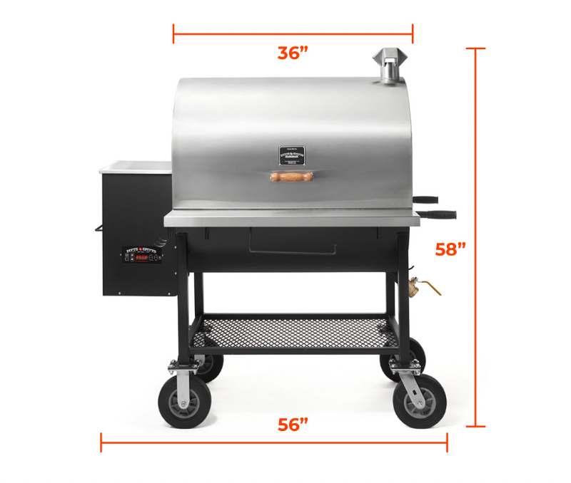 Pitts & Spitts: Maverick 2000 Pellet Grill w/ 8 Wheel Upgrade - Image 2