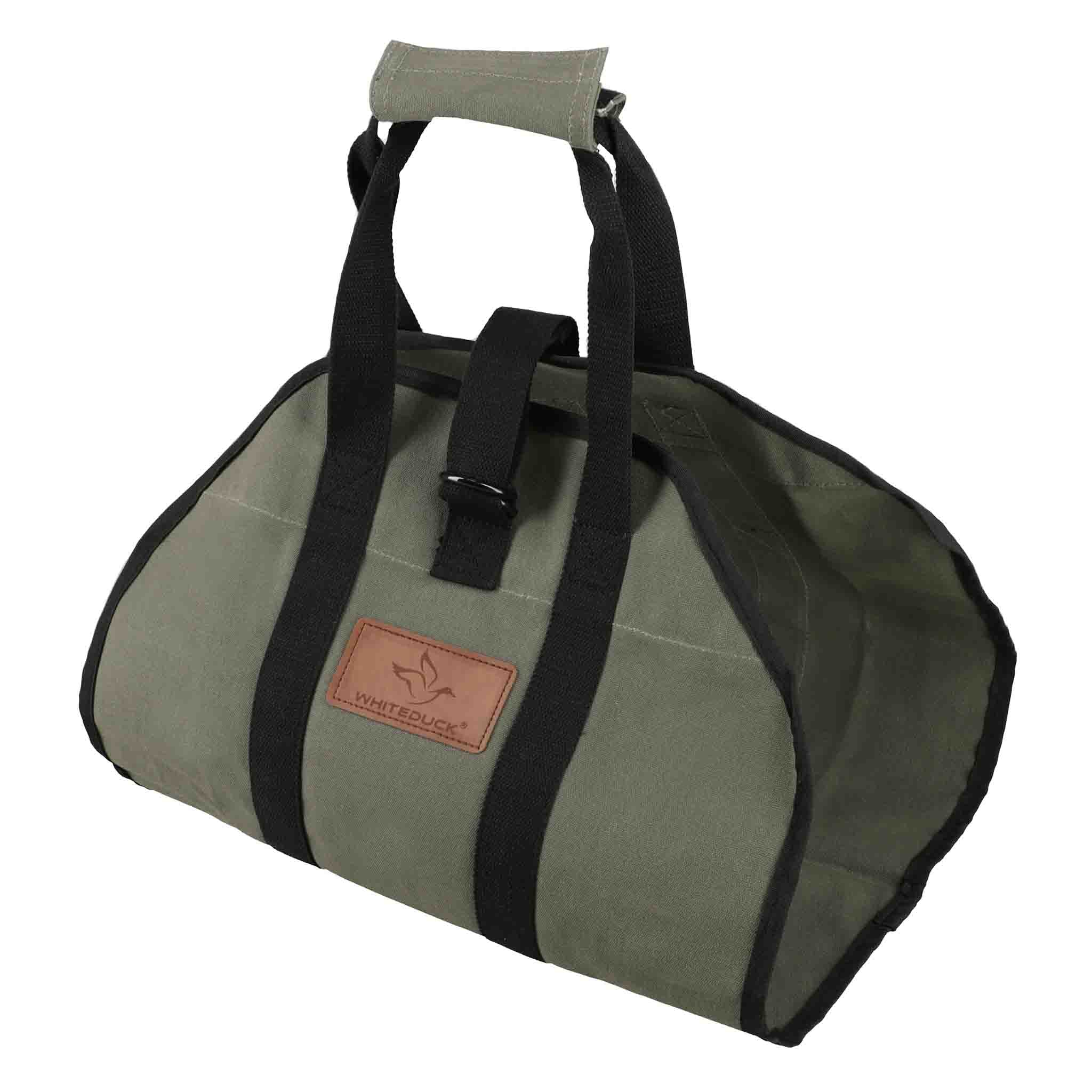 Diamond Shape Canvas Firewood Log Carriers - Image 8