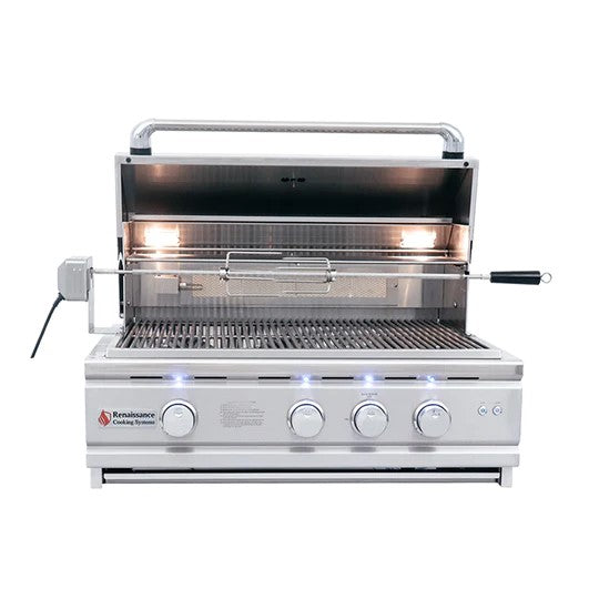 Renaissance: 30 Cutlass Pro Grill W/ Rear Burner. Briquette Trays & Blue LEDs - Image 2