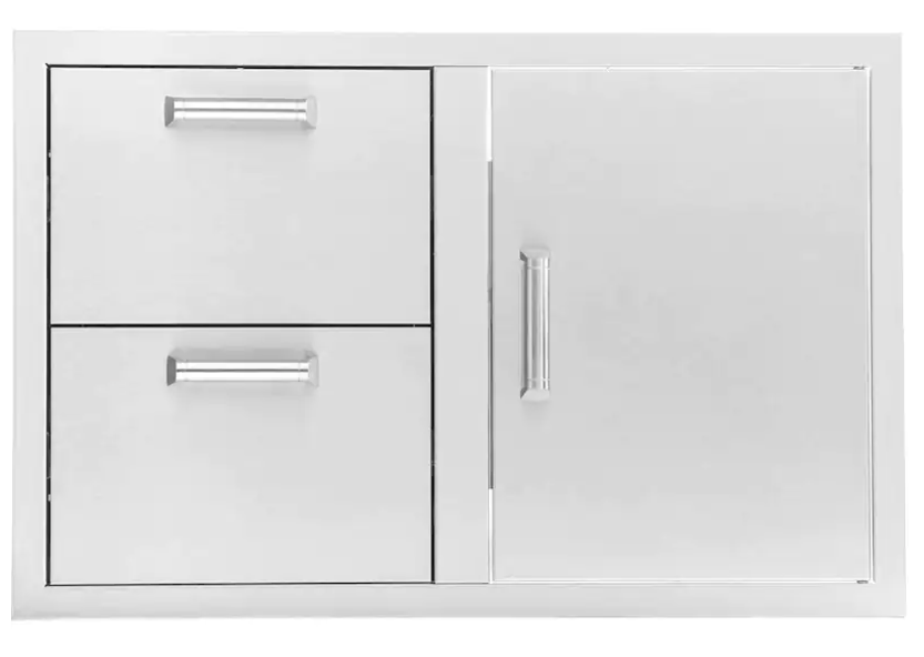 PCM: 260 Series 32 Access Door & Double Drawer Combo. Reversible