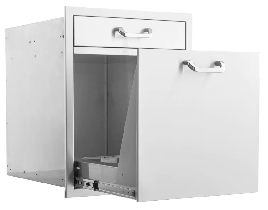 PCM: 260 Series 20 Single Drawer & Roll-Out Trash/Recycling Bin Combo - Image 3