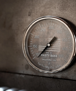 Hasty Bake: Roughneck Smoker Custom Patina Tel-Tru Thermometer