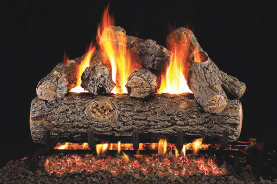 Real Fyre: Golden Oak Design Plus Logs - Image 2