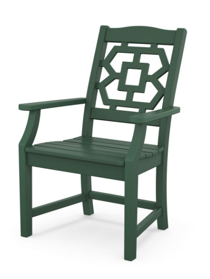 Polywood: Chinoiserie Dining Arm Chair - Image 3