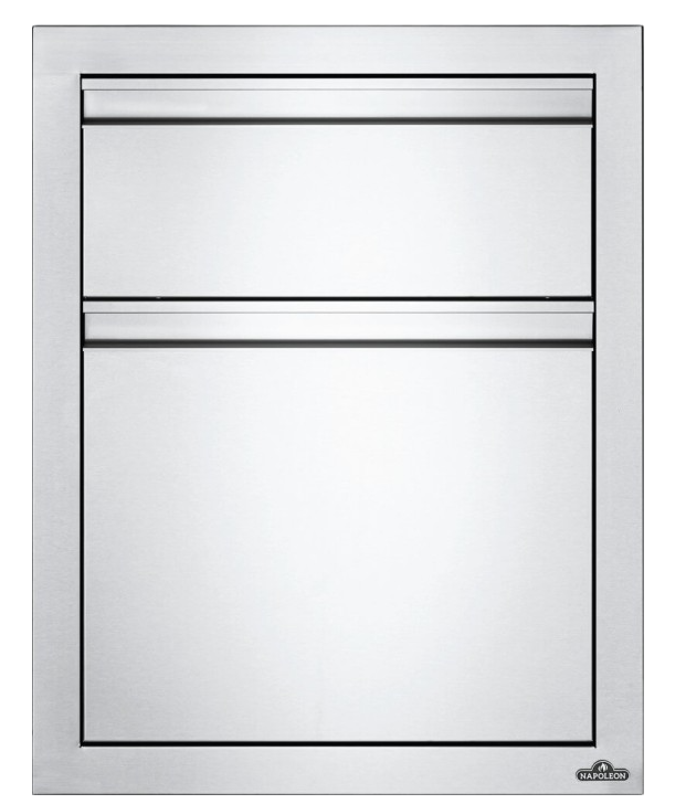 Napoleon: 18x 24 Double Drawer Trash Bin