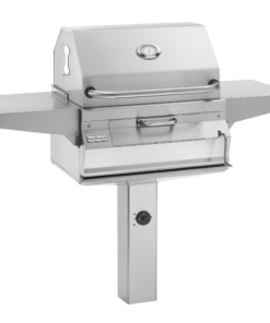 Fire Magic: Legacy 24-Inch Smoker Charcoal Grill On In-Ground Post