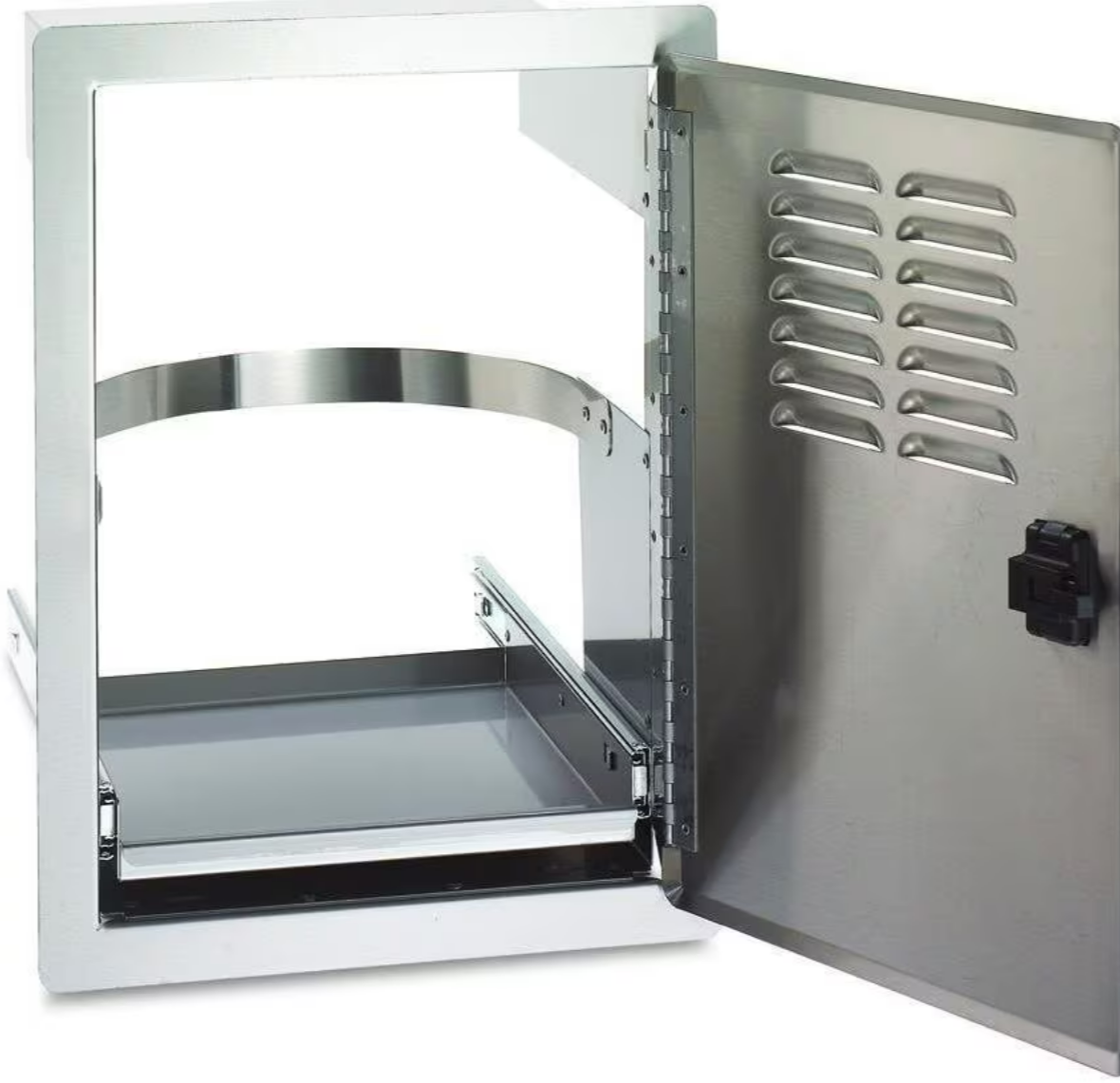 Fire Magic: 20x14 Legacy Vertical Single Access Door w/ Propane Tank Holder. Louvered - Image 2