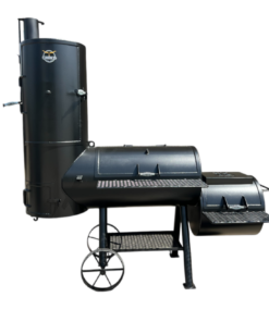 Texas Longhorn BBQ Pits: 20 Single Lid Verticle Smoker with Side Firebox