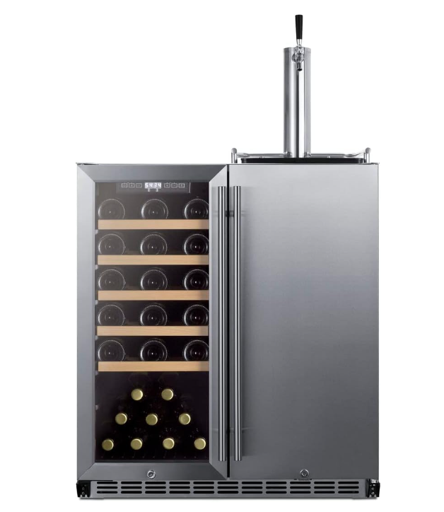 Summit Appliances: 30 Combo Wine Cellar & Kegerator