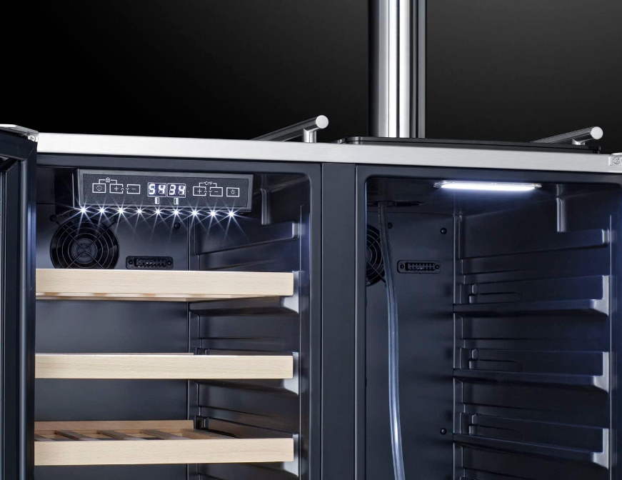 Summit Appliances: 30 Combo Wine Cellar & Kegerator - Image 3