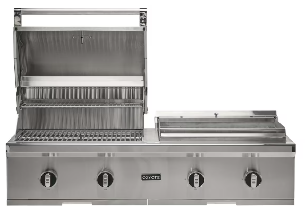 Coyote Grills: 50 Combo Built-In Gas & Flat Top Grill - Image 2