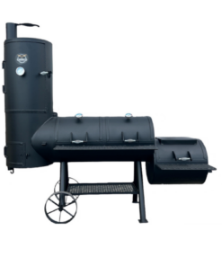 Texas Longhorn BBQ Pits: Smoker. 20 x 40 Single Lid w/ 52 Smoker & 20 Firebox. Steel Wheels