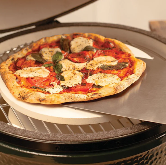 Big Green Egg: 14 Flat Pizza & Baking Stone (for 2XL. XL. L) - Image 2